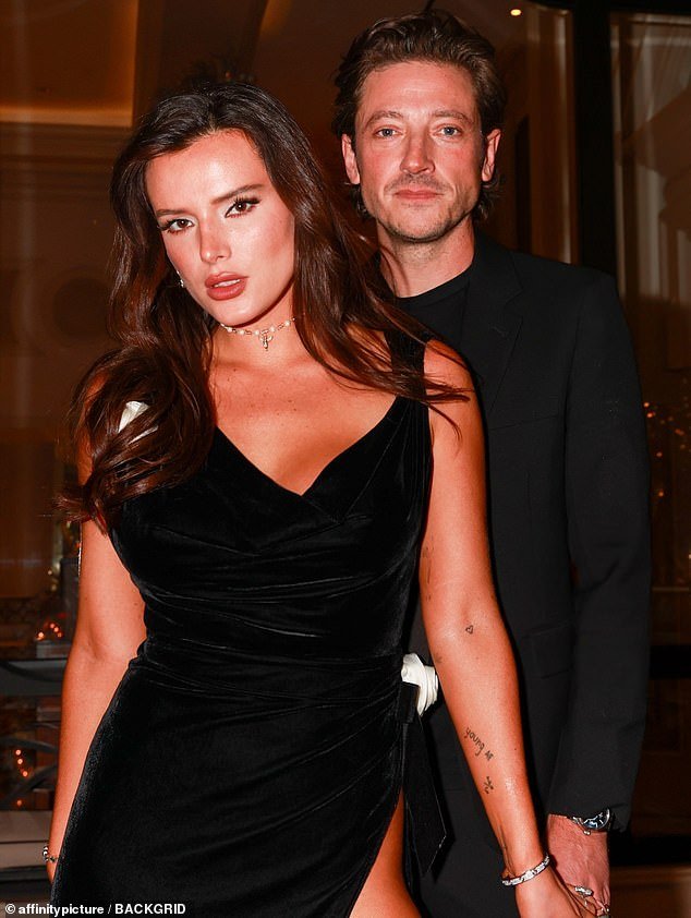 She was accompanied to the event by her steamy fiancé Mark Emms, whom she has been engaged to since May 2023