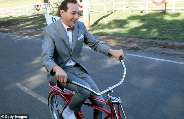 In his recorded statement, Reubens reflects on the devastation of being branded a 'pedophile' after his arrests in the 1990s and 2000s - a label he says shattered his life. Paul Reubens rides a bike in a scene from the film 'Pee-Wee's Big Adventure' in 1985