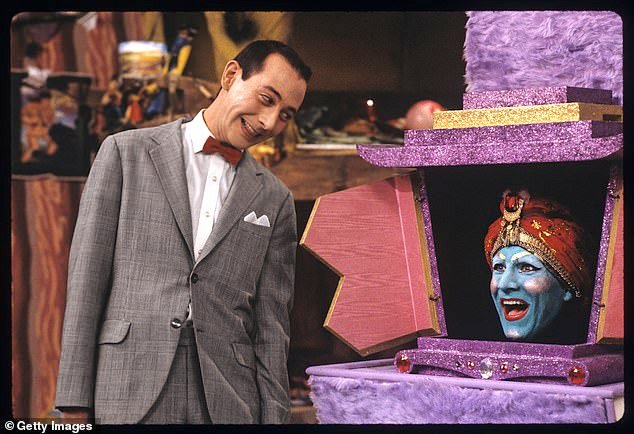 The film suggests Reubens became a victim of a homophobic cultural backlash. Pictured, Pee Wee's Playhouse' on CBS was a children's television show starring Paul Reubens and John Paragon. Pictured here in 1986