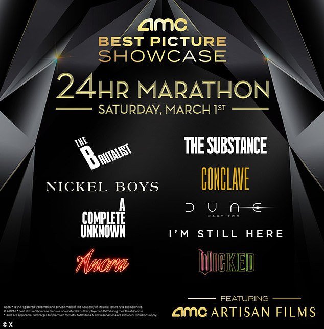 AMC Theaters’ Best Picture marathon is MISSING a controversial Oscar nominee… and movie fans are losing it