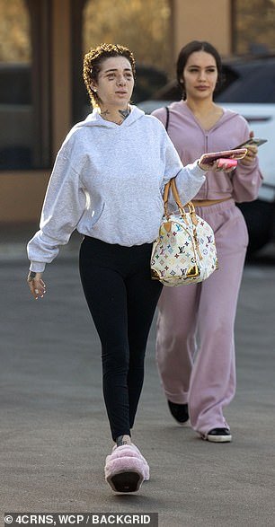 She revealed her new nose after stopping by a facial treatment center in Los Angeles