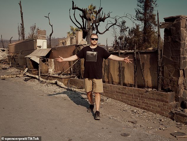 He and his wife lost their $2.5 million Pacific Palisades home to the devastating Los Angeles fires on January 8th; seen January 10, 2025
