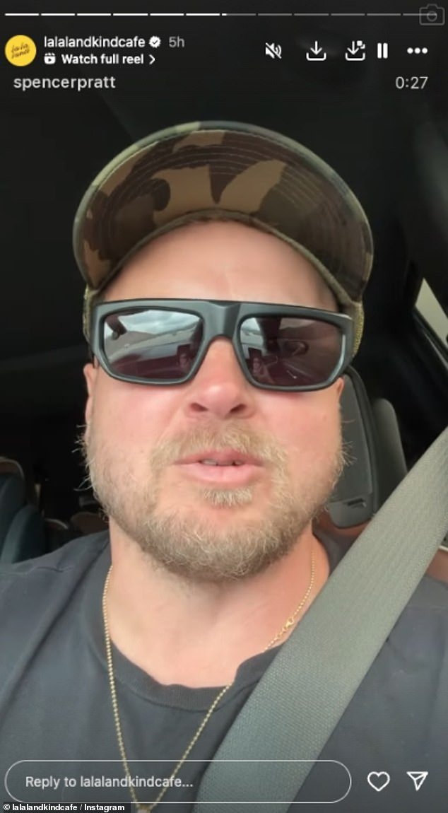 Spencer also took to his own page to share a video of himself and the blonde diva making their way to the event while he teased that a 'major mega star' would be in attendance