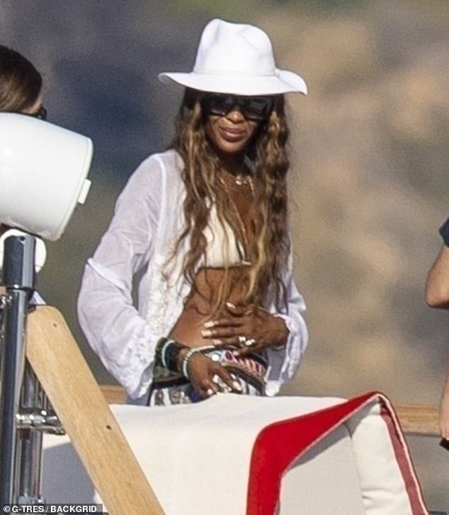 Naomi Campbell was also seen on board the yacht as she joined the stars as well as Mohammed Al Turki after clarifying their relationship