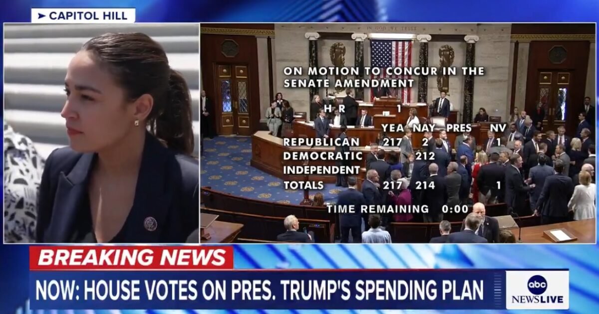 “People Are Gonna Go Hungry” – AOC on the Verge of Tears After House Passes President Trump’s ‘Big Beautiful Bill’ (VIDEO) | The Gateway Pundit